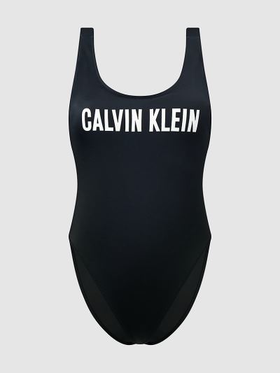 Calvin Klein Fürdőruha HU725557 | Calvin Klein Intense Power Scoop Neck Női Fürdőruha Fekete